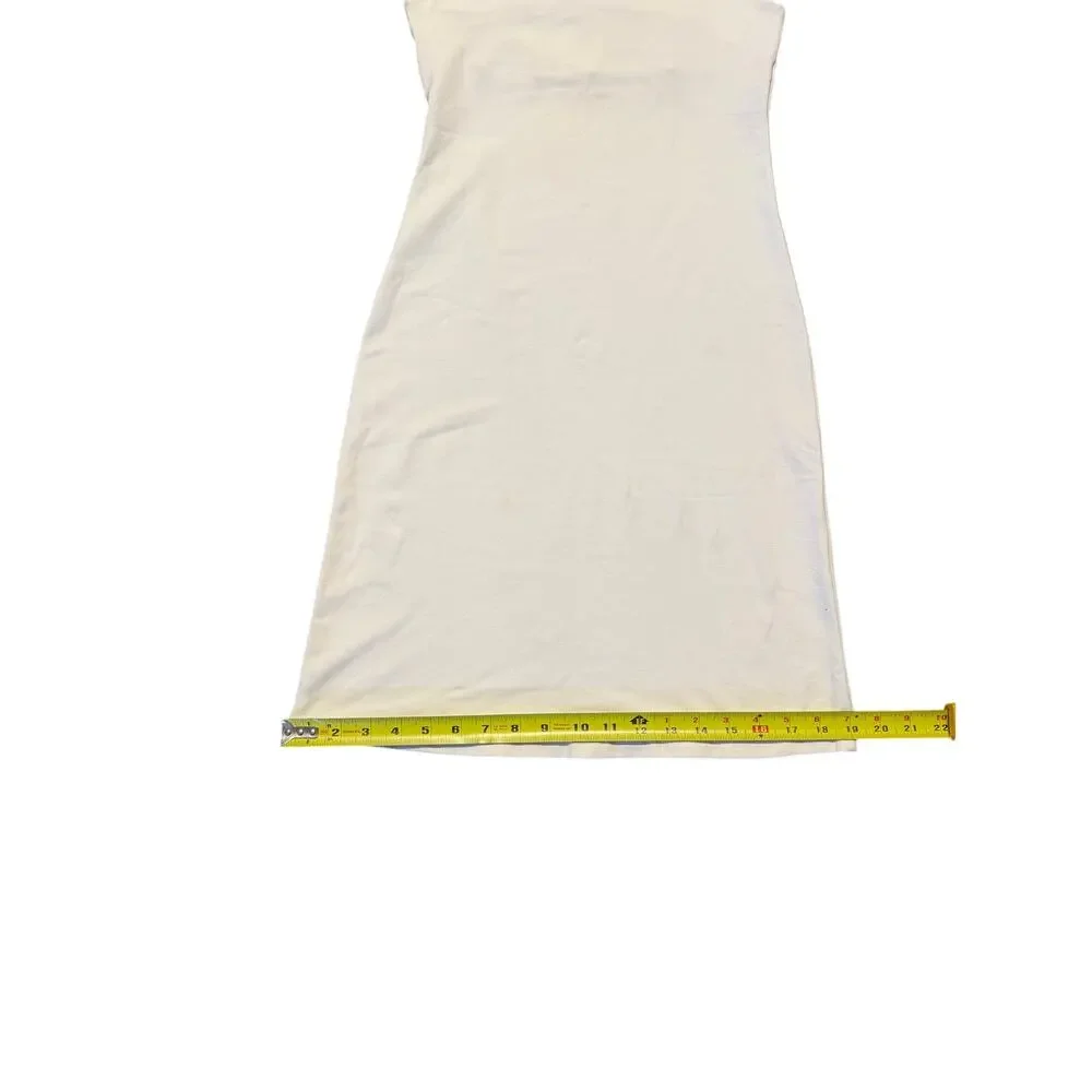 Susana Monaco Womens Sleeveless V Neck Body Con Dress while ivory Size Small